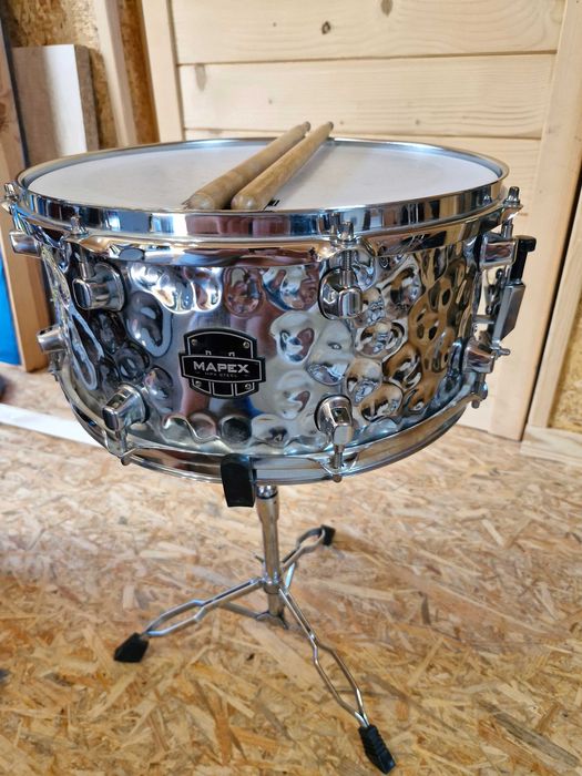 Mapex MPX Steel -nowy!  14x6,5 + statyw do nauki lub wesele