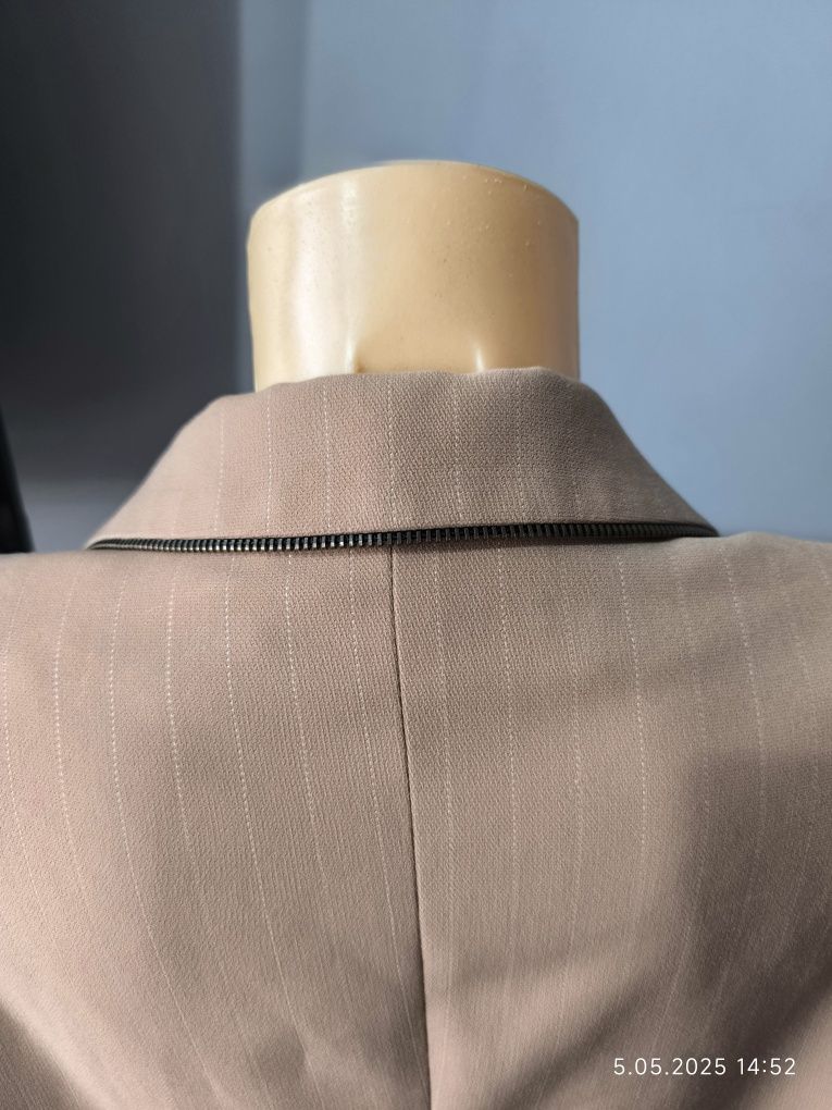 Marynarka 12 L 14 xl żakiet blezer camel krótki elegancki codzienny