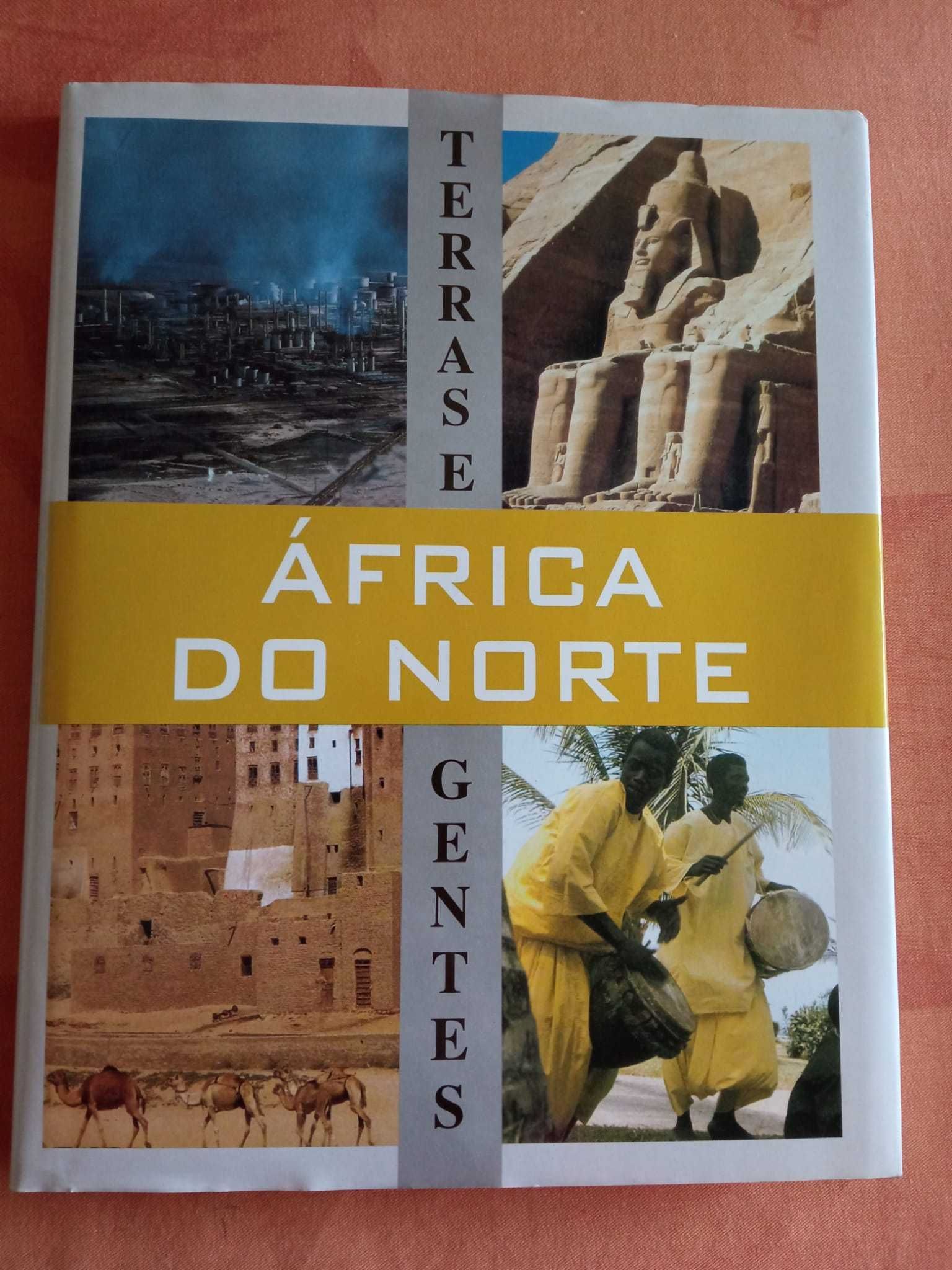 Coleção de livros sobre terras e gentes dos diferentes continentes