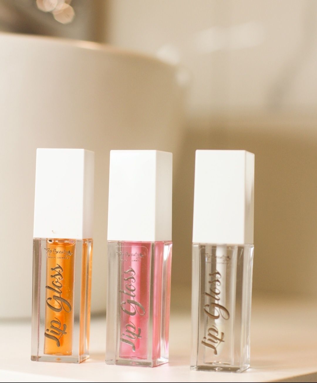 Блиск догляд з оліями для губ Top beauty Lip Gloss/Топ б'юті