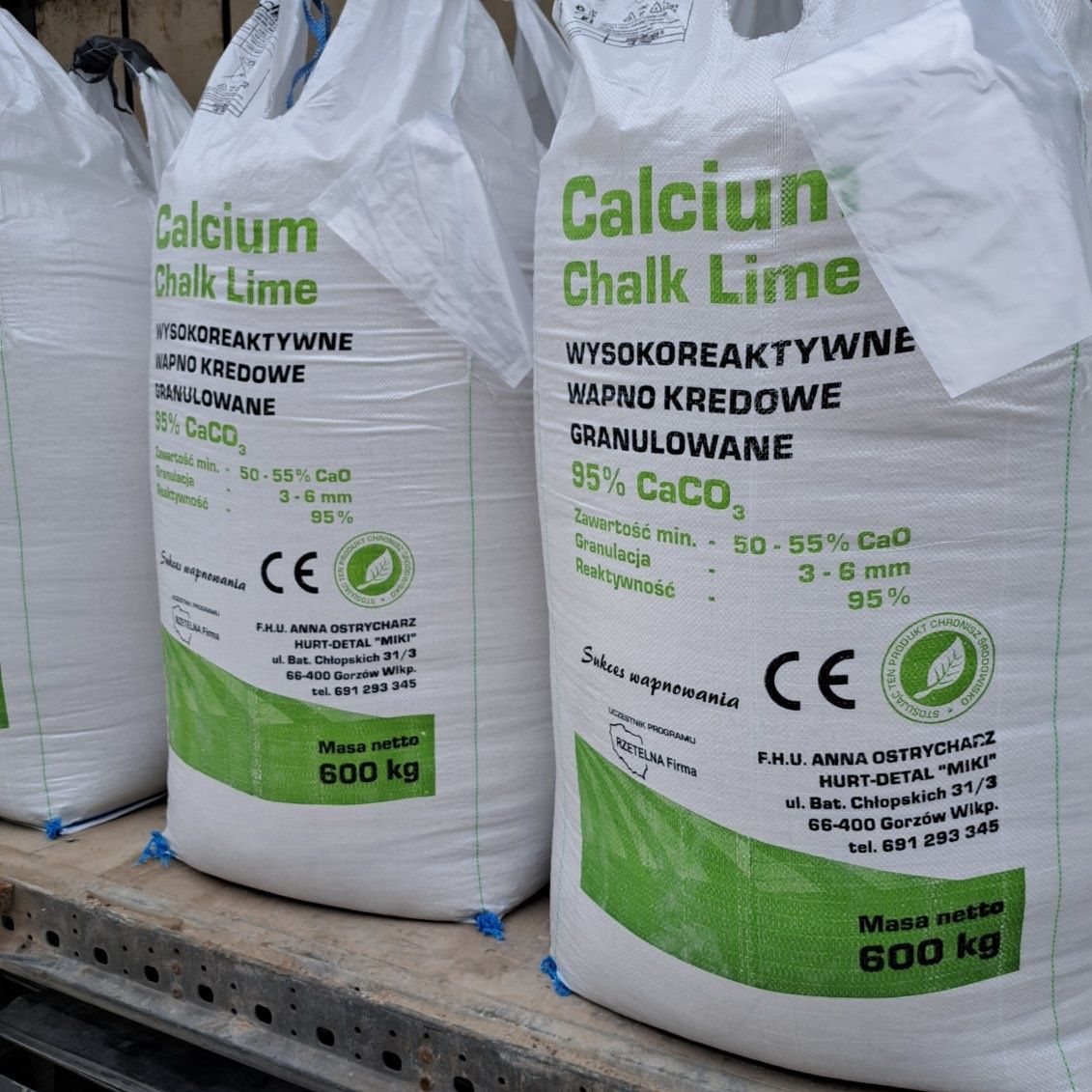 Wapno granulowane-Czarna kreda PRODUCENT PRODUCENT