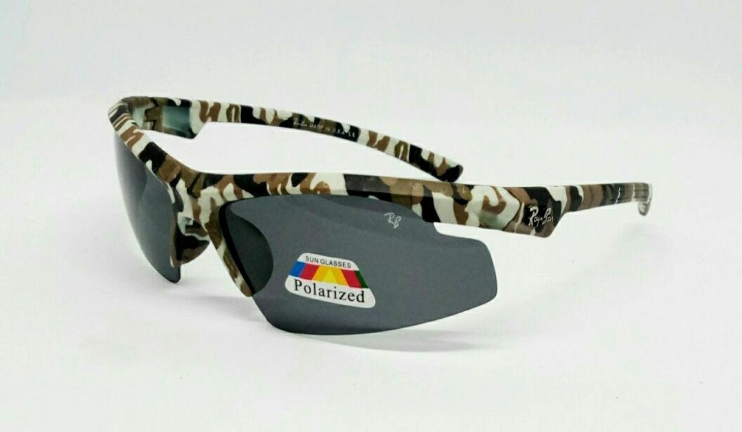 Ray Ban очки мужские спортивные тактические поляр коричн зел камуфляж