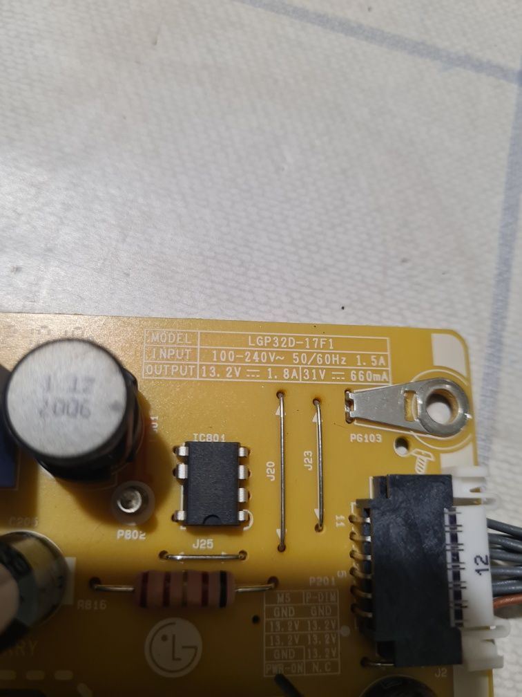 Placa de Energia power e main board LG TV 32