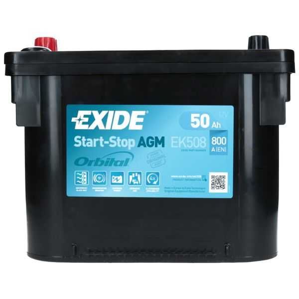 Akumulator Exide EK508 12V 50Ah 800A AGM Start&Stop Exide Radom