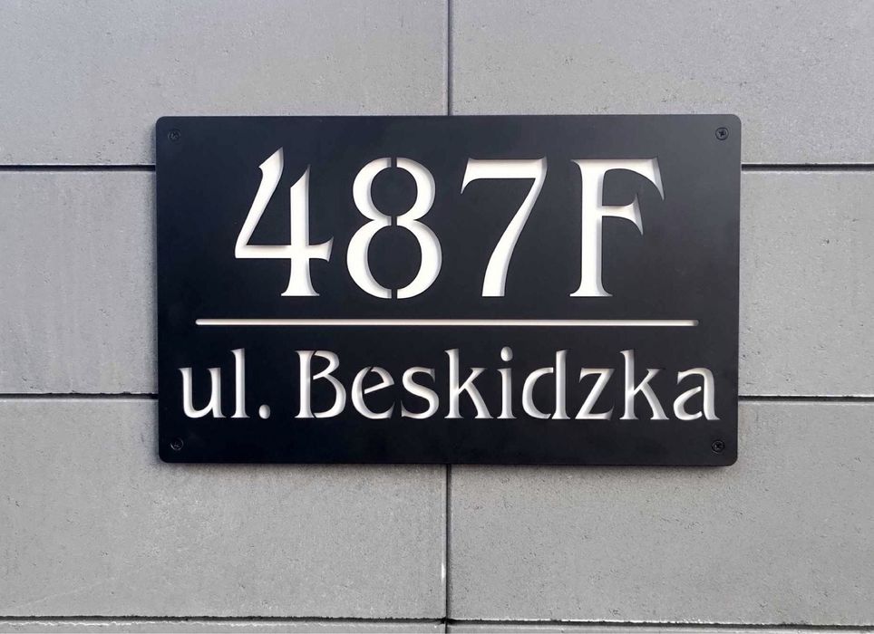 Designerski numer na dom 3D