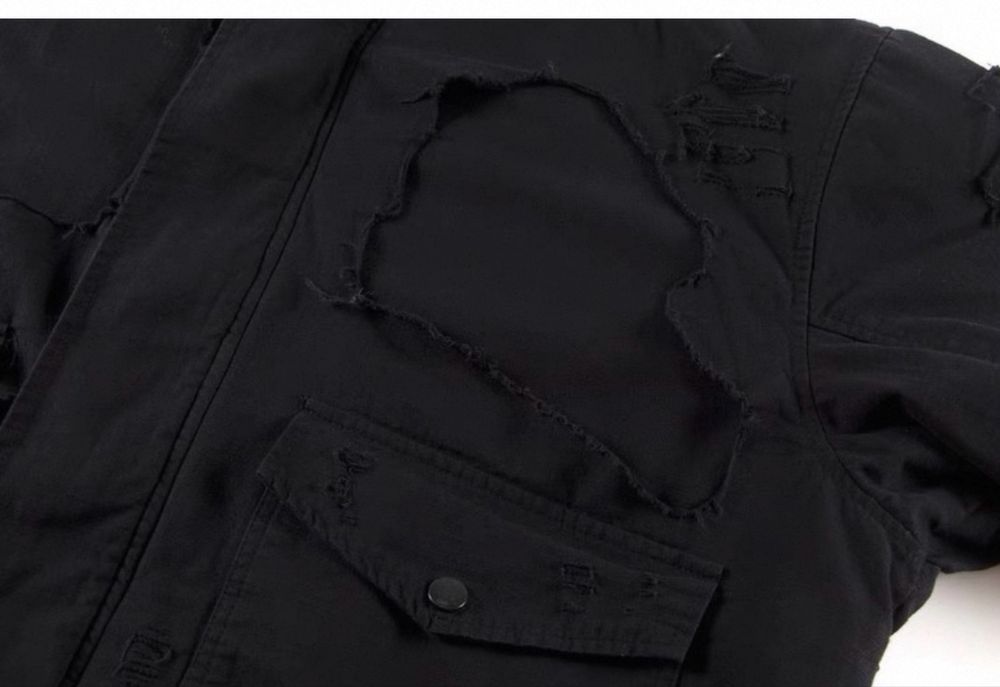 Бомбер Куртка Broken Moon Distressed Balenciaga Destroyed