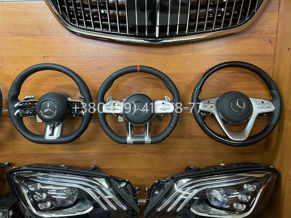 Руль AMG рули Mercedes W222 W206 W223 W213 W463A w464 Рестайлинг