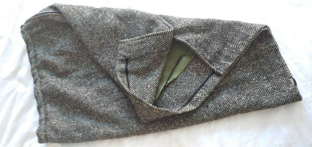 Spódnica midi 100% wełna XL XXL czarna biała pepitka wełniana 42 44