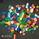 LEGO Duplo - kilka zestawów ludziki zwierzęta tory
