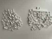 125 Keycaps Minimalistas Branco