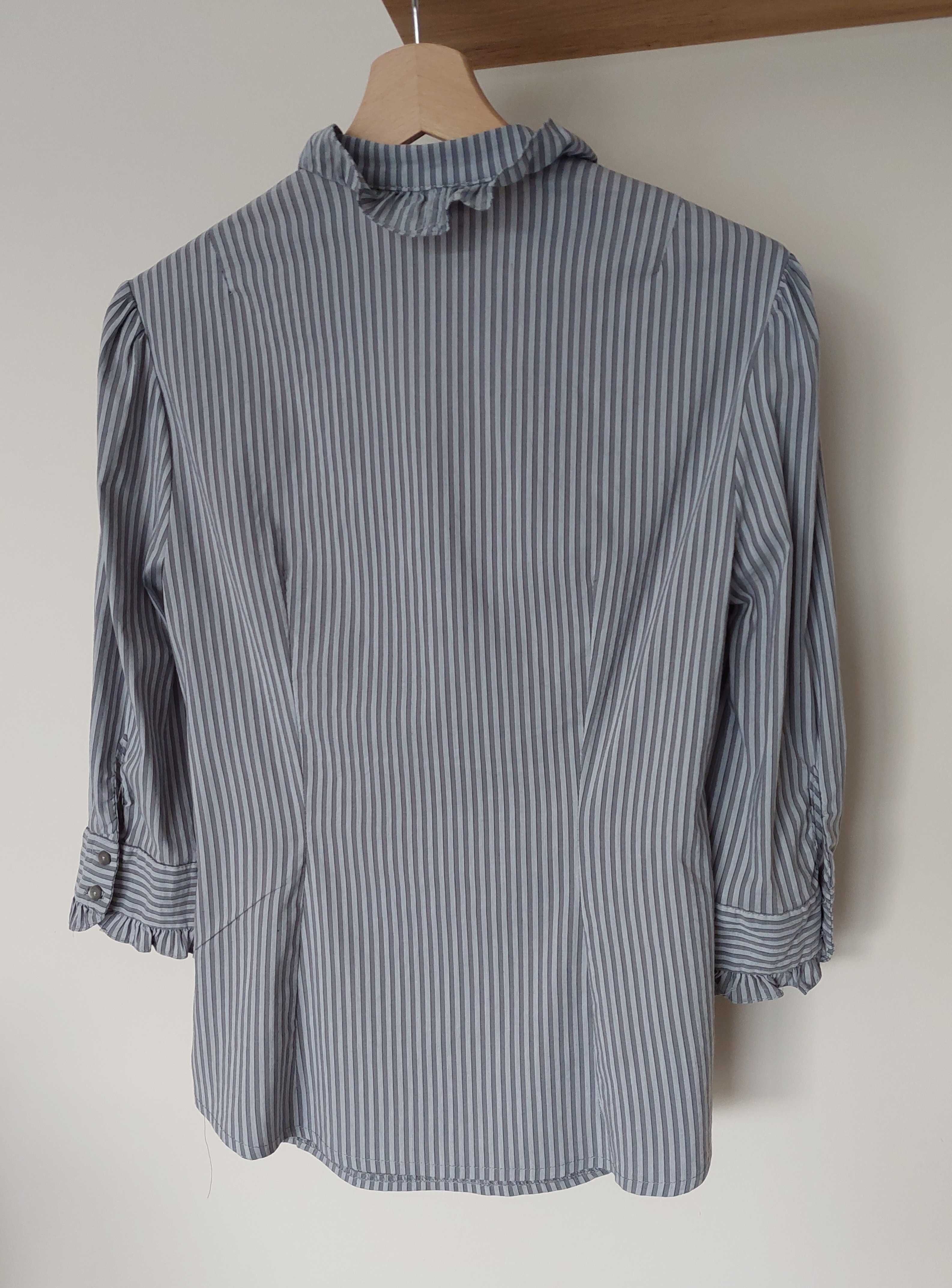 Bluzka koszula w paski Orsay 38 M falbanka 3/4 rękaw