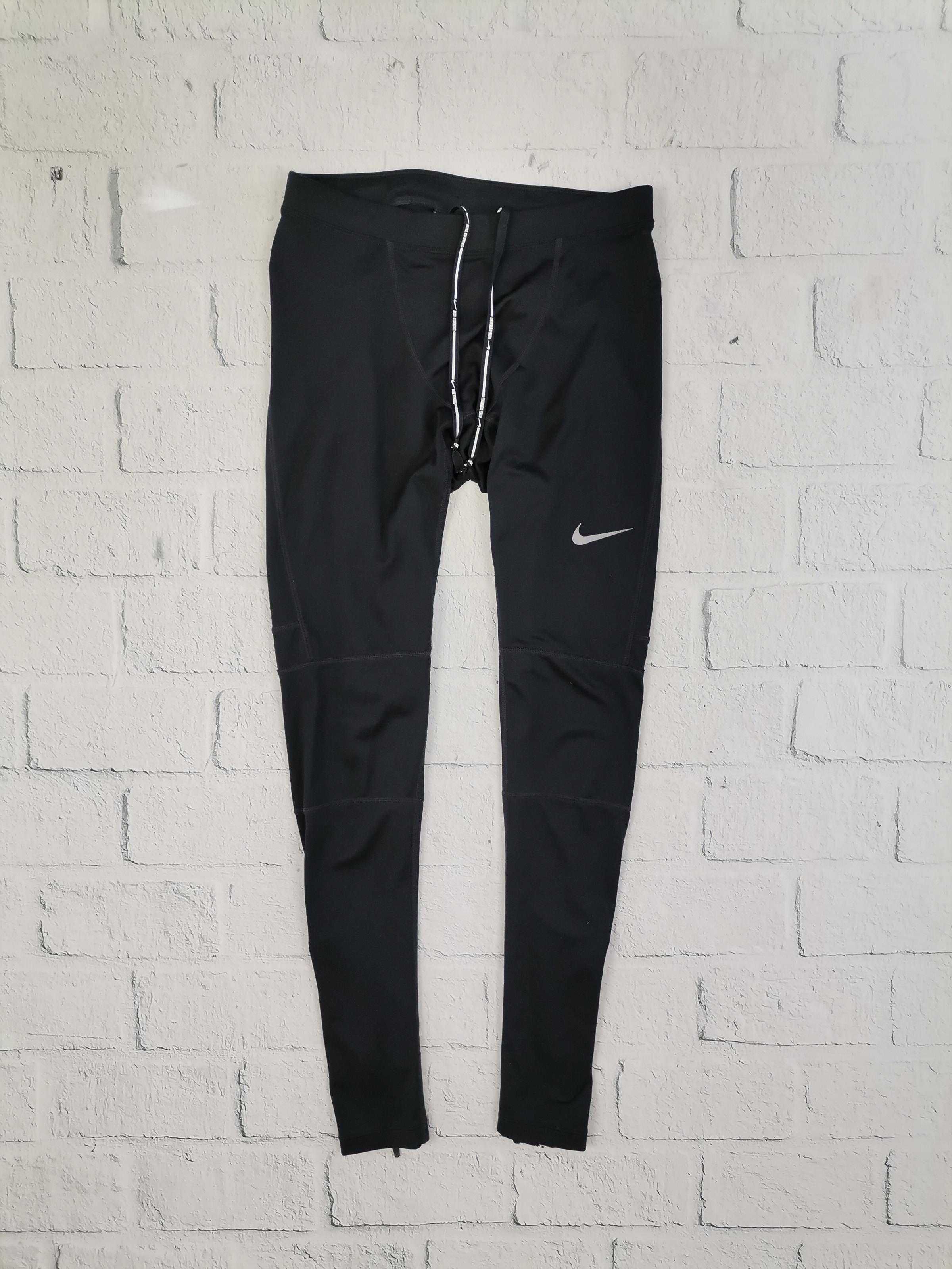 NIKE Dri-Fit Legginsy Getry Spodnie Męskie Do Biegania S