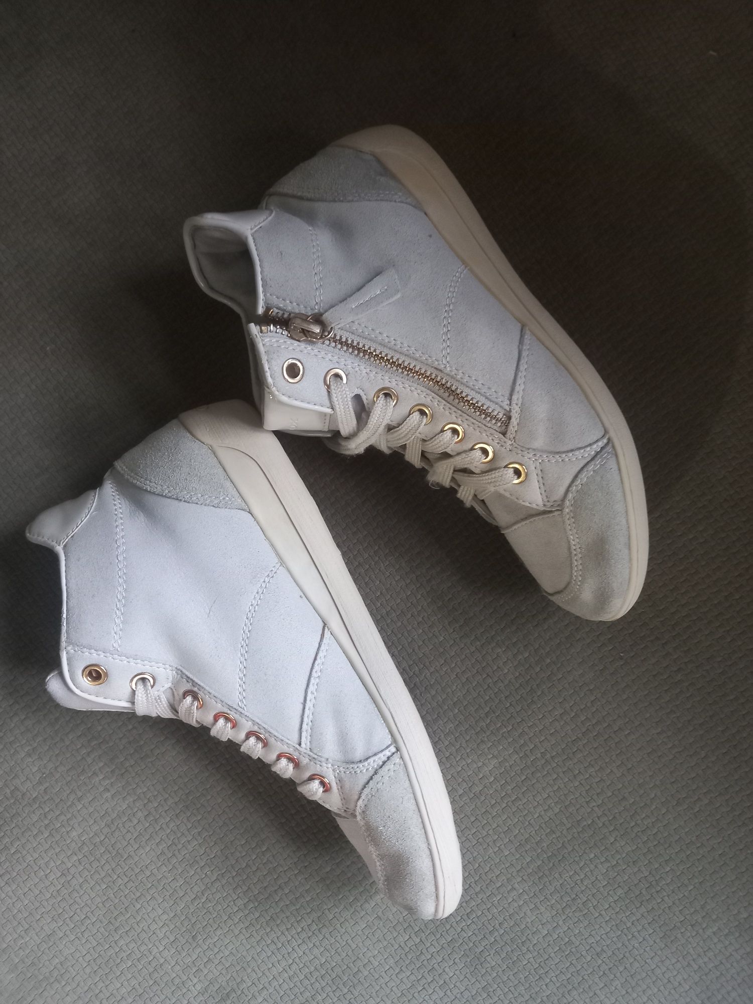 Białe trampki sneakersy Geox Myria 37