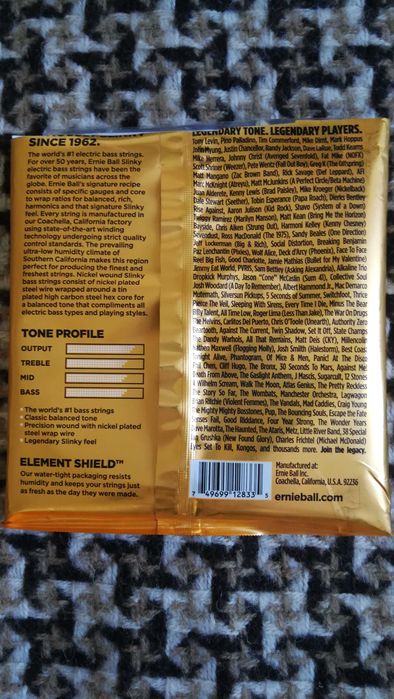 Струны для баса Ernie Ball Hybrid Slinky 45-105