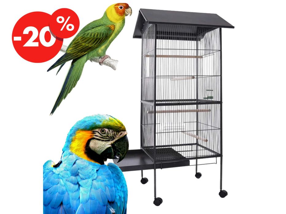 Klatka Dla Ptaków Egzotycznych Gołębi Papug Kanarków Woliera - OKAZJA