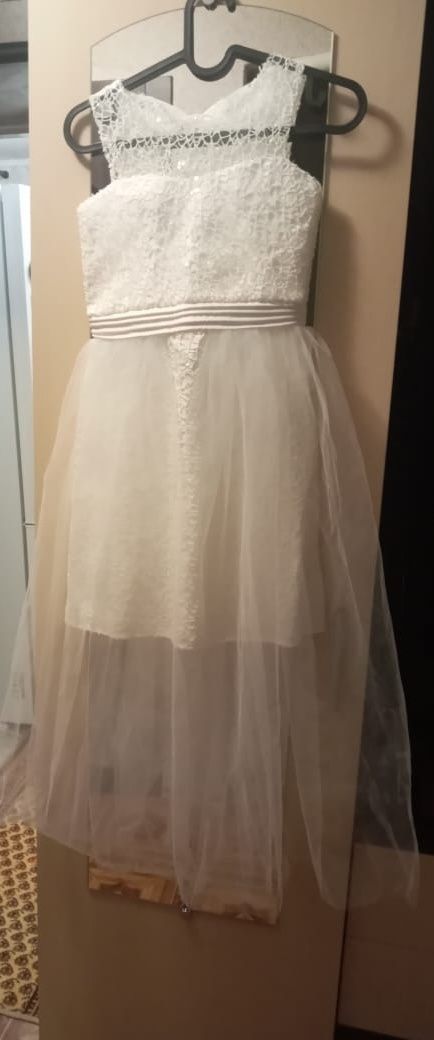 Біла сукня, новорічна сукня для дівчинки 8-9 років