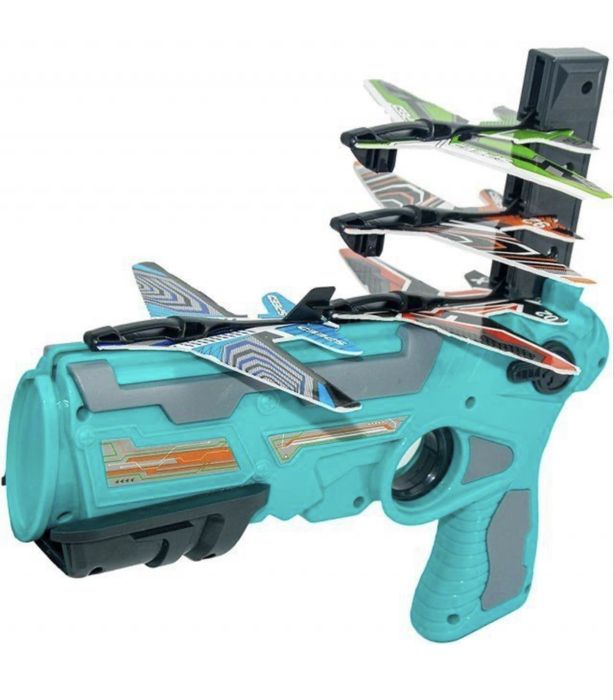 Дитячий пістолет катапульта з літаками пистолет автомат с самолетами