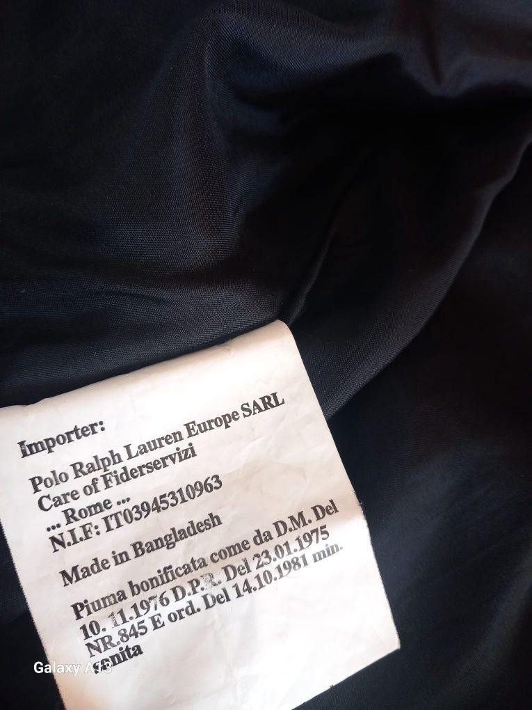 Polo Ralph Lauren kamizelka puchowa vintage M