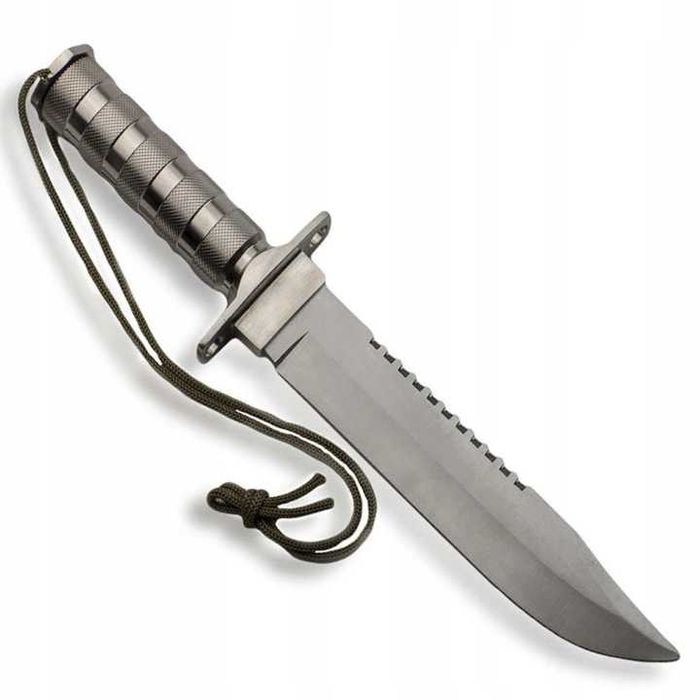 BSH Nóż Wojskowy Rambo Sztylet Stal Nierdzewna Survival Bushcraft 266B