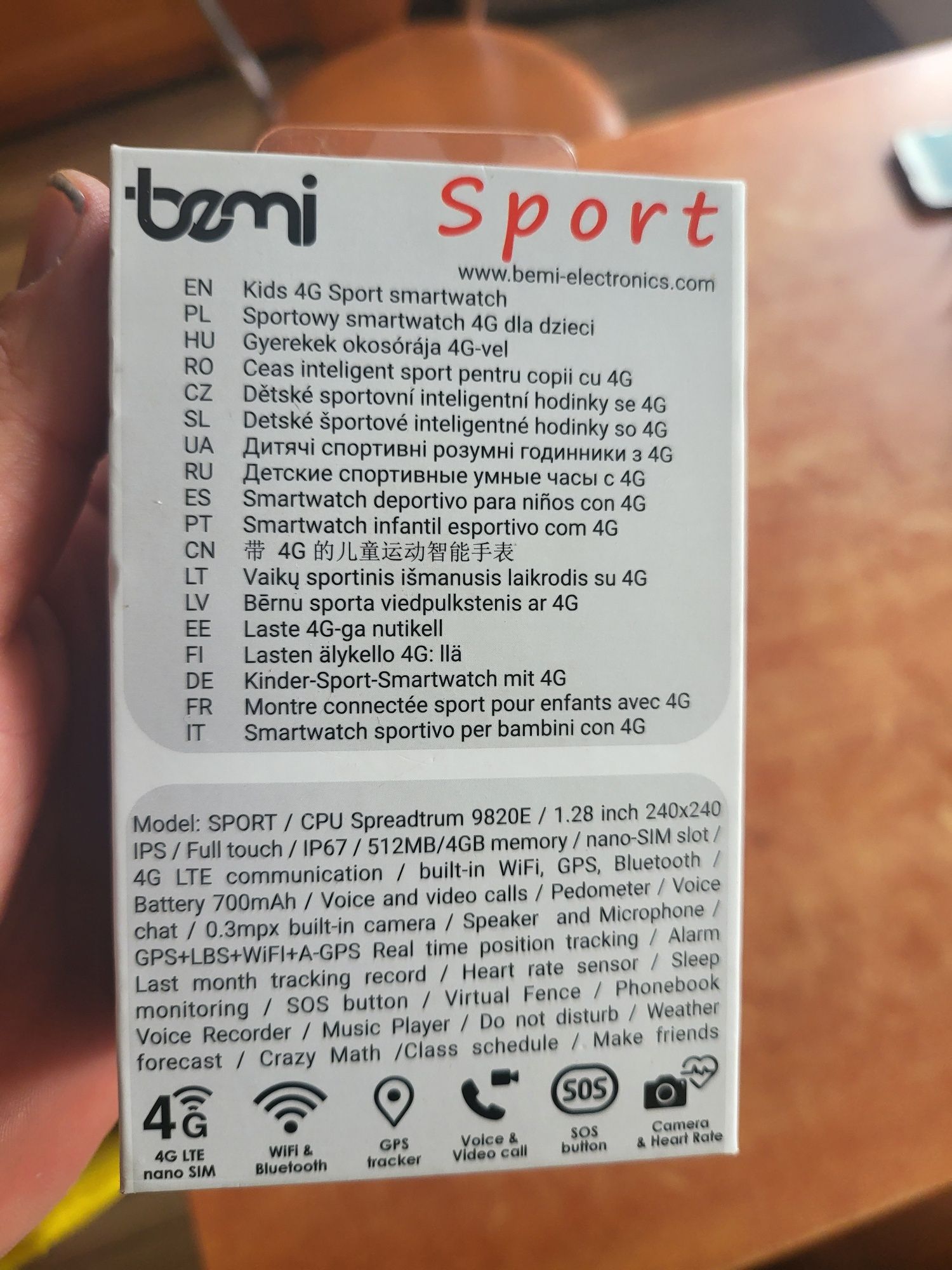 Nowy Smartwatch BEMI Sport Biały dla dzieci
