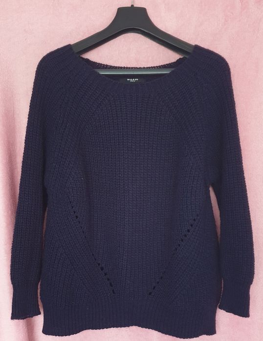 M.A.P.P. damski granatowy sweter owersize