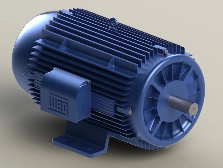 Motor Elétrico WEG - Modelo Detalhado para Maquetas