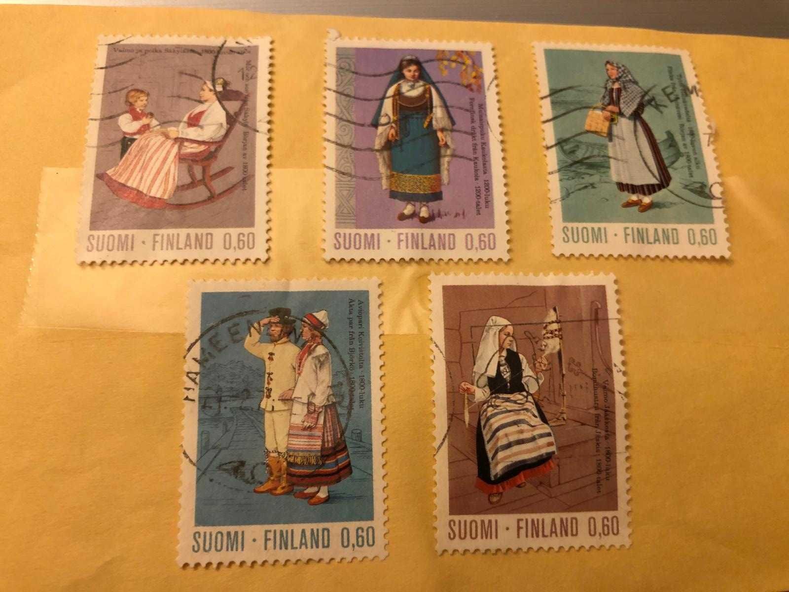 Costumes of Finland, 5 stamps, Stamp of Finland - 1973