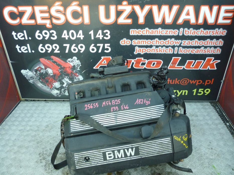 SILNIK KOMPLETNY BMW E46 E39 2.5 R6 M54B25 256S5 182 TYS