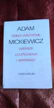 Adam Mickiewicz Dzieła wszystkie wiersze uzupełnienia i materiały