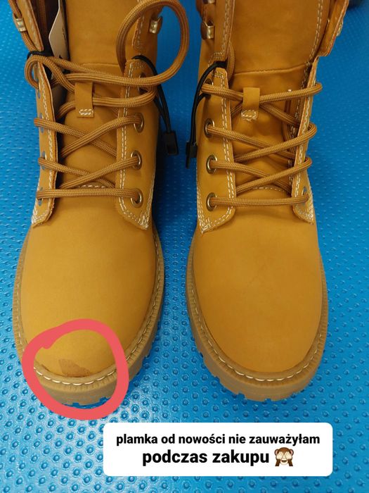 Trapery buty zara damskie nowe brązowe skórzane Timberlake prezent/39