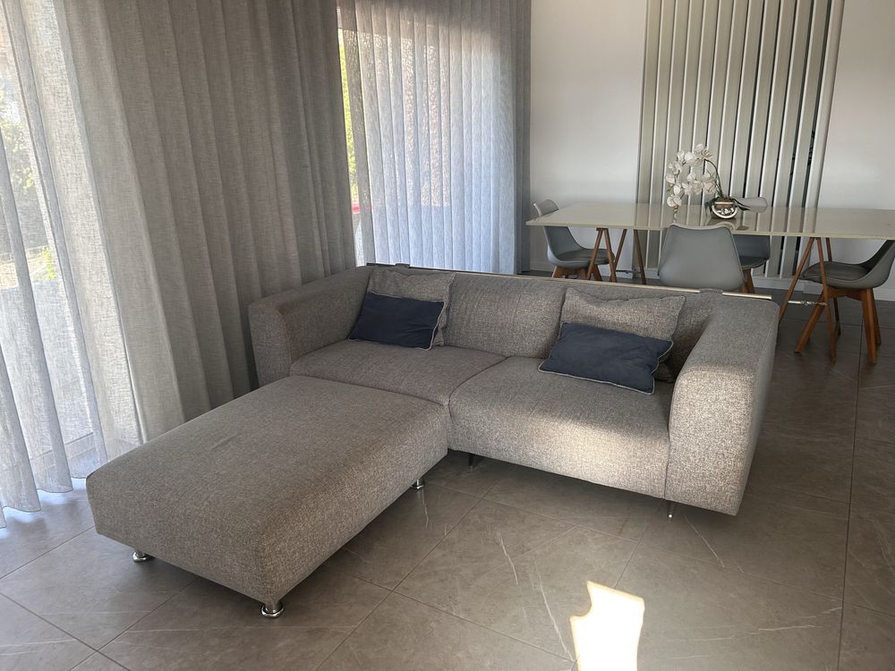 Sofá Chaise Longue Cinzento