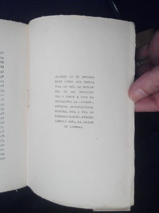 Livro raro - Eugénio de Castro - Cravos de Papel