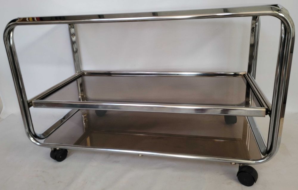 bauhaus stolik chromowany Huwa-Spiegel Pasol 88x45 h 55