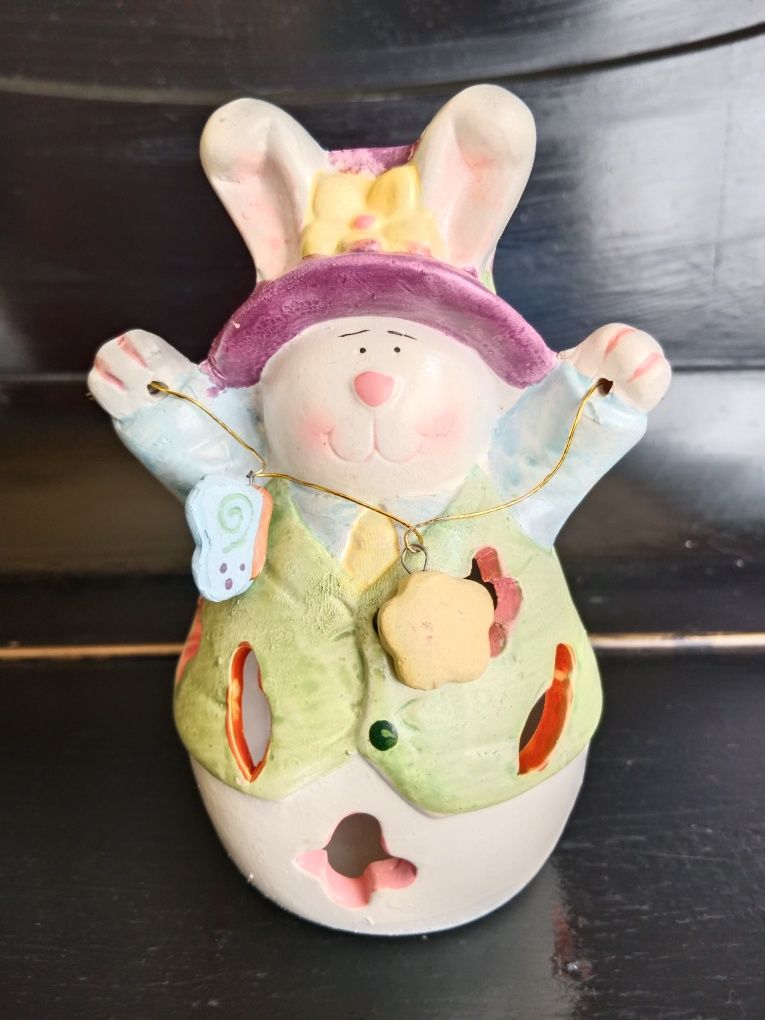 Lampiony Ceramiczne Kurczak i Zajączek