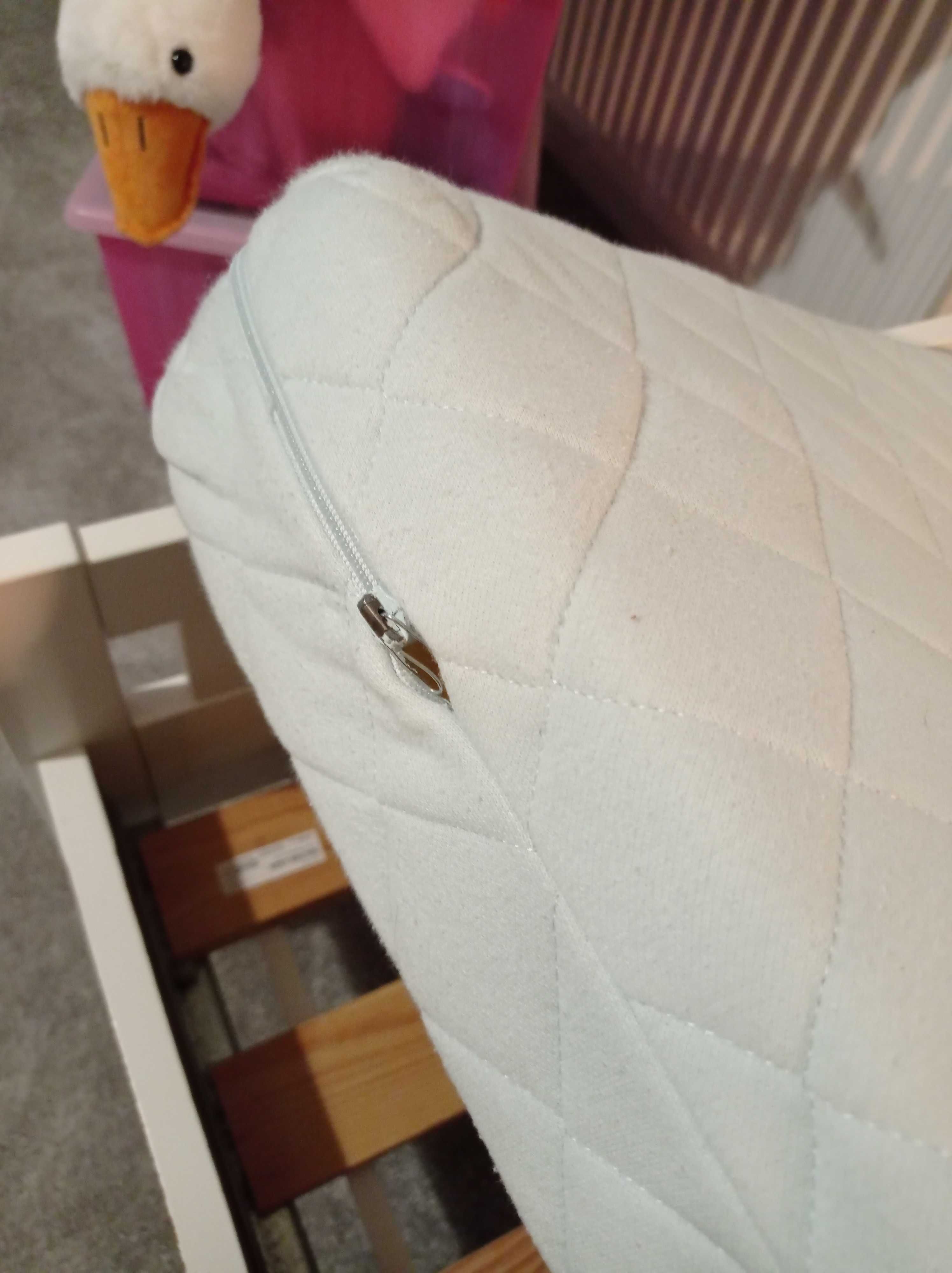 Łóżko dziecięce IKEA KRITTER, białe, 70x160, z materacem