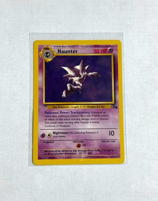 Cartas Originais Pokémon TCG - Edição Fossil