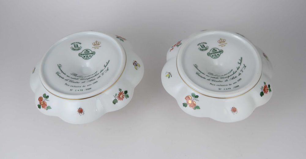 Par de palmatórias Vista Alegre - Clube dos Colecionadores