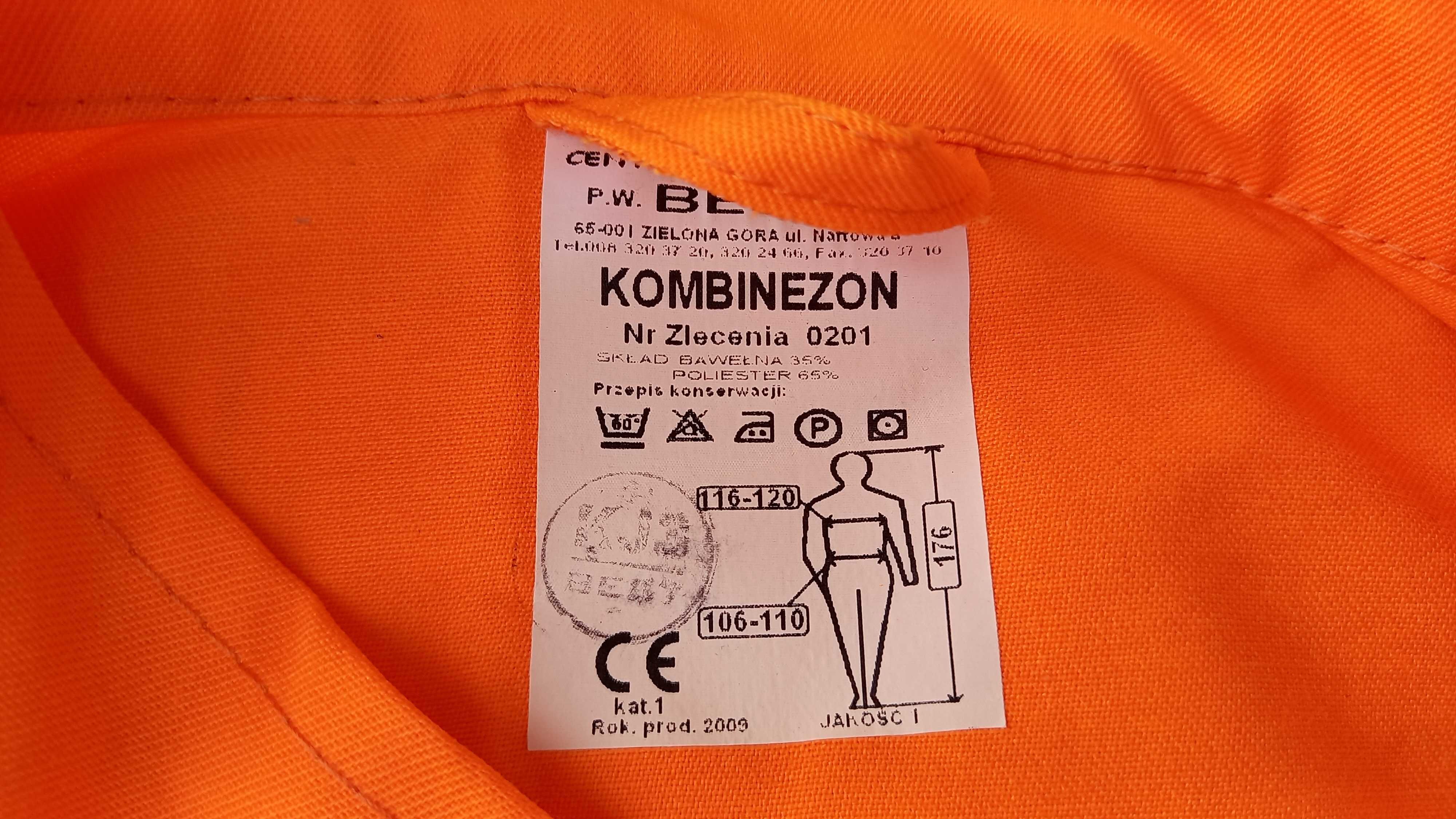 Kombinezon roboczy ochronny bhp i p. poż na wzrost 176cm