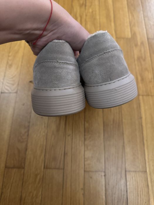 Натуральні замшеві кеди, утепленні, estro