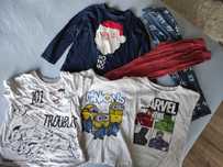 Piżamki dla chłopca t-shirt Mikołaj Harry Potter psi patrol minionki