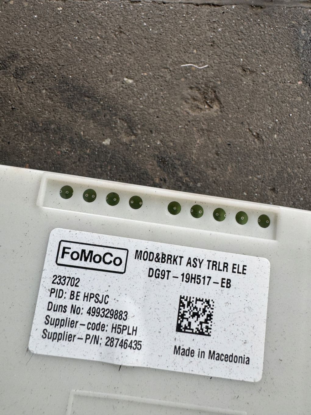 FORD RANGER VI MODUŁ HAKA DG9T-19H517-EB