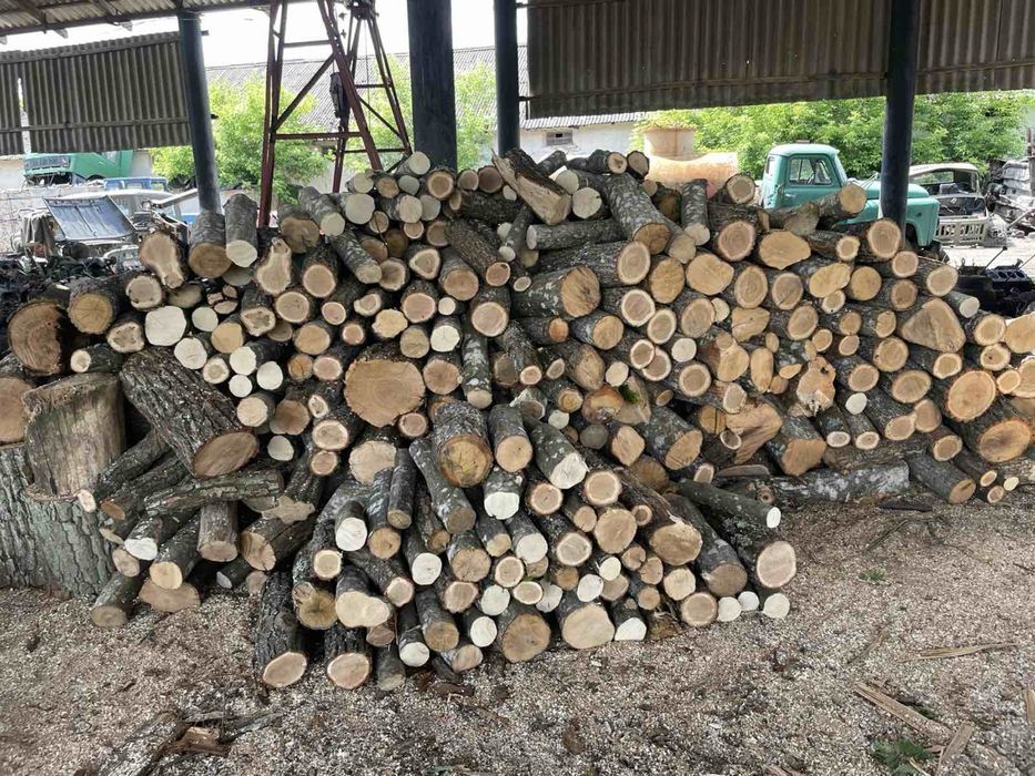 Дрова колоті, чурки, метрові.