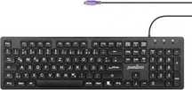 Perixx Periboard-117 czarna standardowa klawiatura PS2 QWERTZ DE