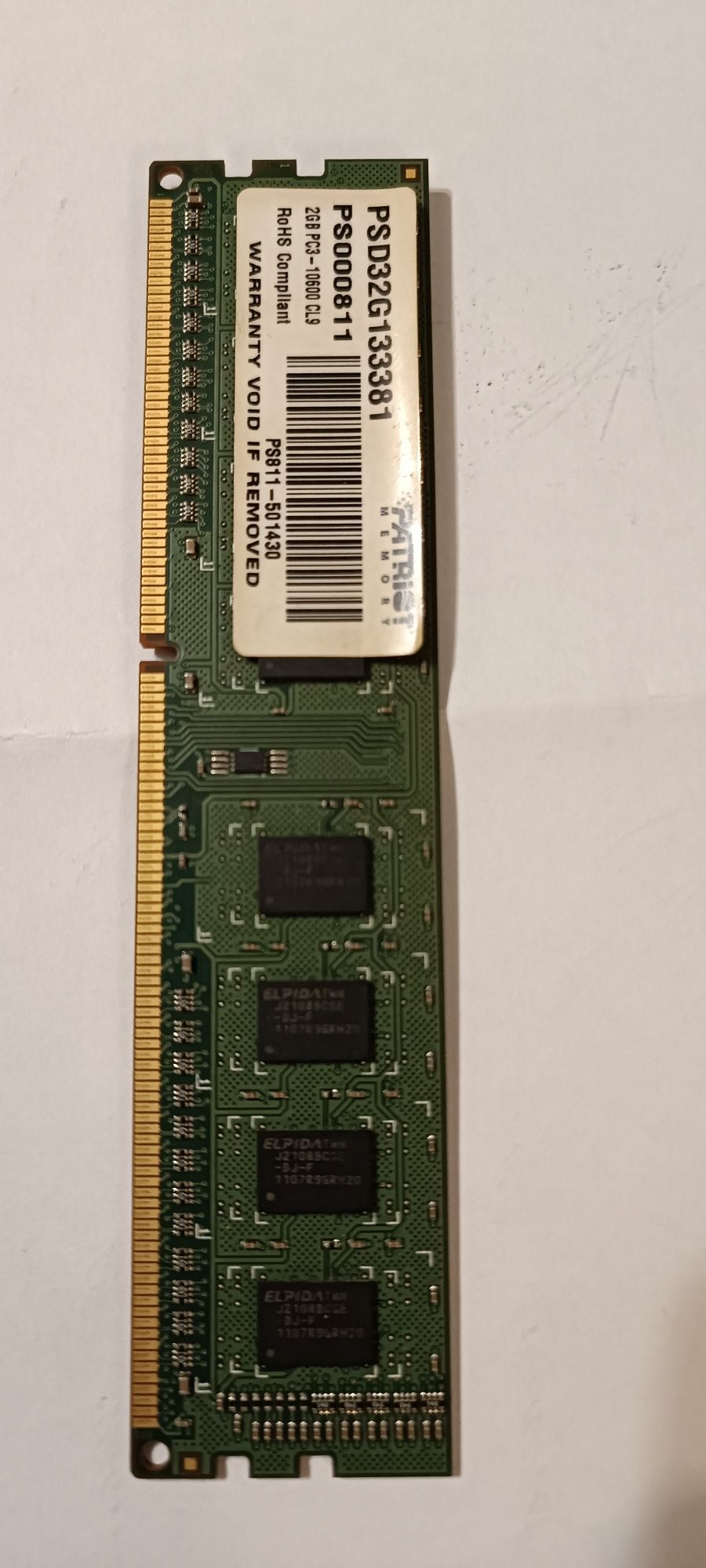 Оперативна пам'ять DDR3 2gb Patriot