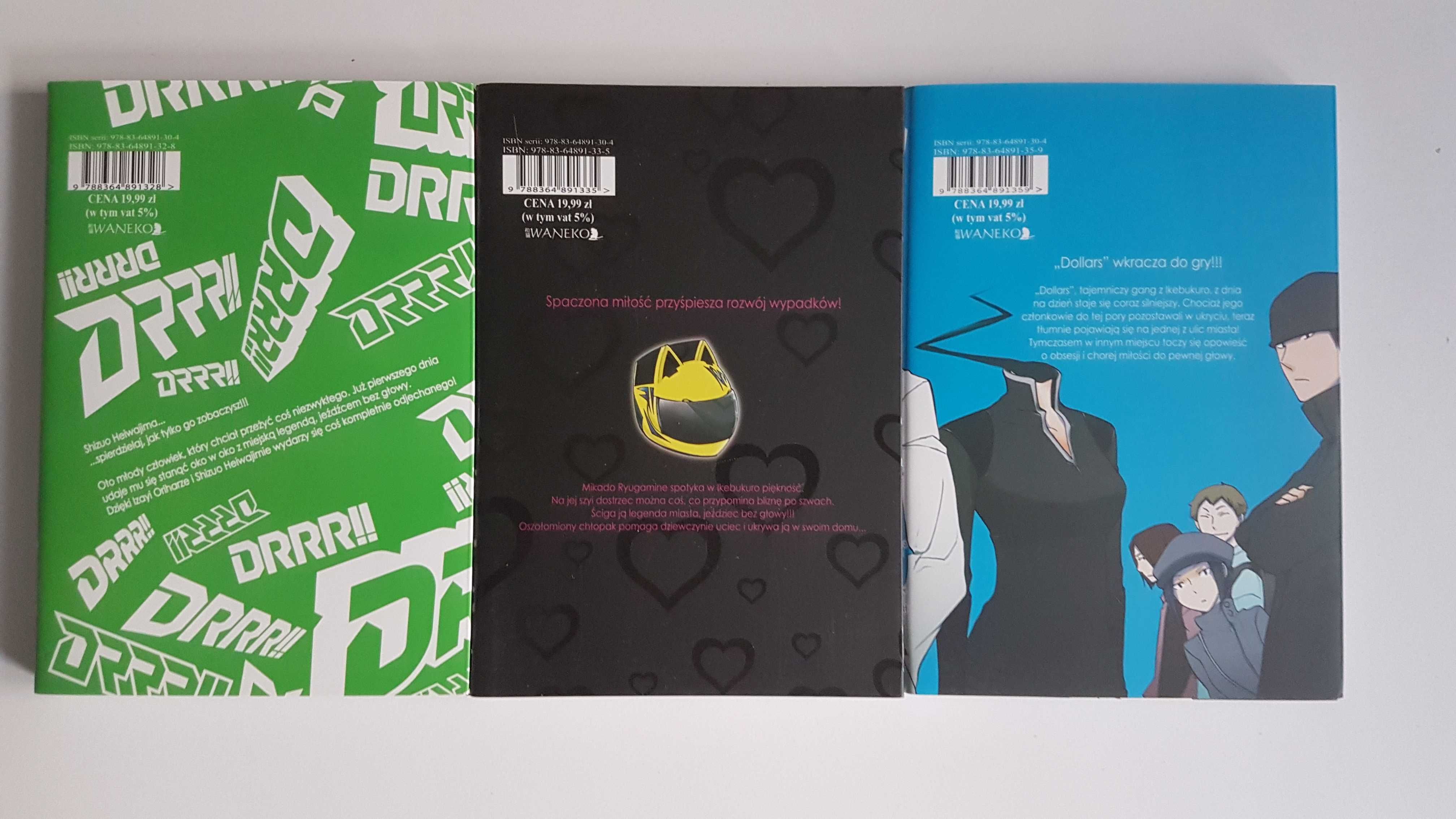 Manga Durarara (Drrr!!) tomy 2, 3, 4 (cena za całość)