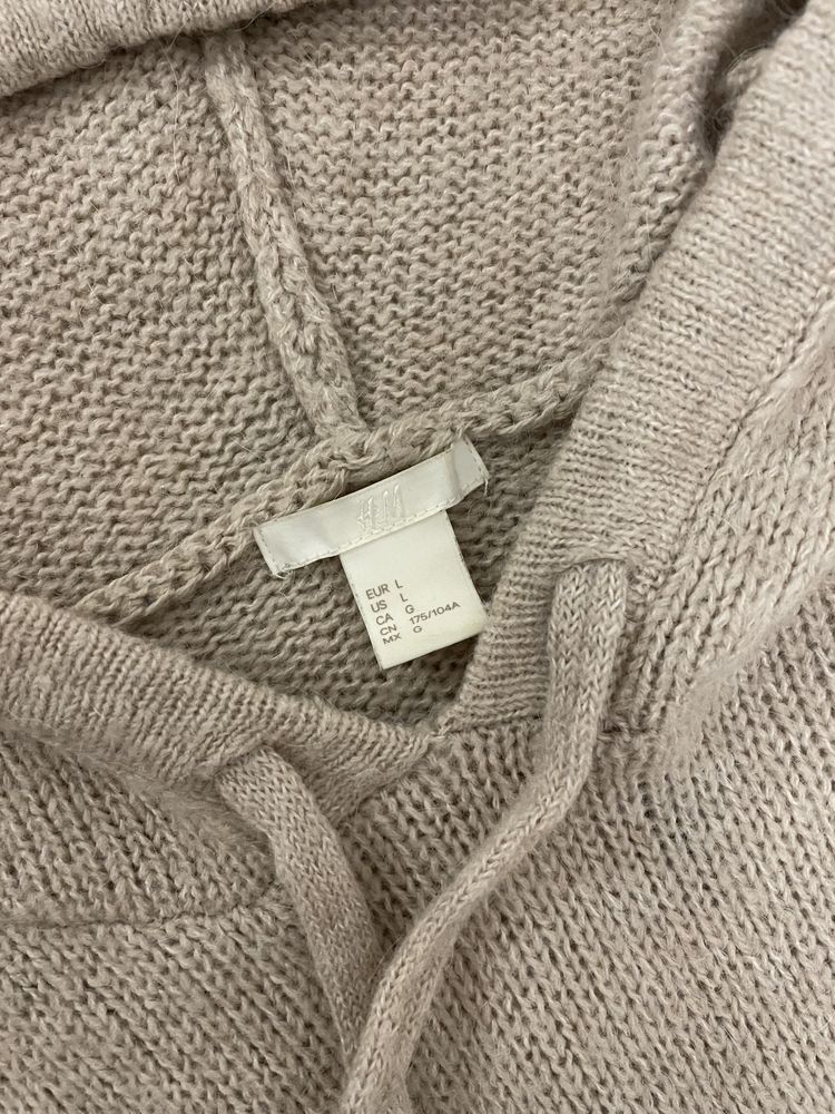 Dzianinowy set H&M spodnie xs sweter L wełniany