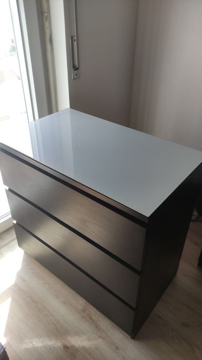 Cómoda MALM IKEA 3 gavetas
