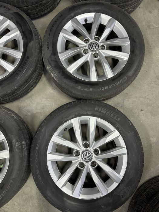 Диски Volkswagen оригінал 6.5j et48 шини 205/60r16 jetta passat golf