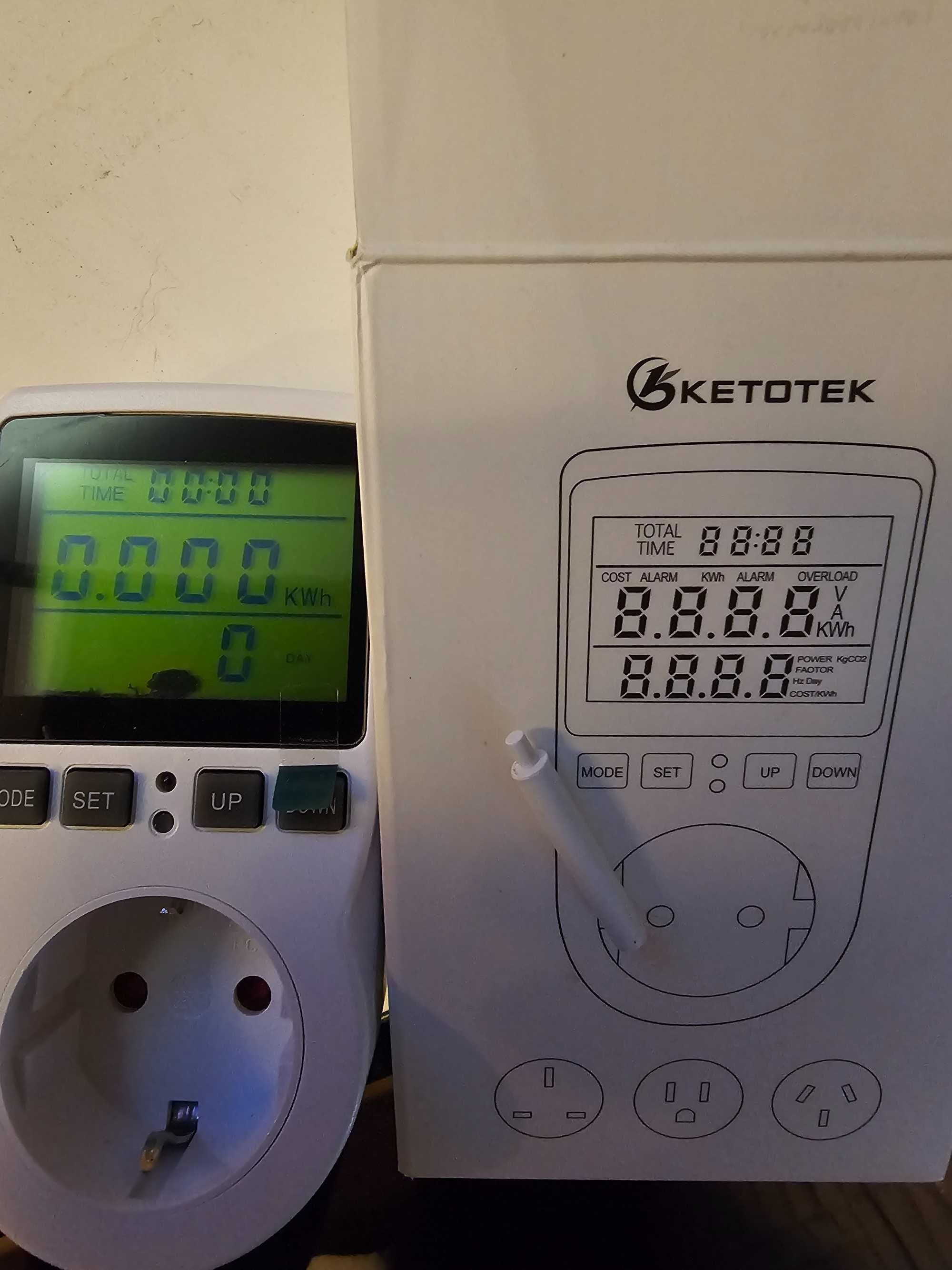 miernik poboru prądu, Miernik kosztów energii, watomierz max 3680W
