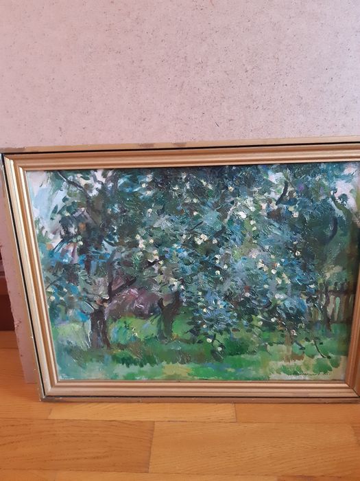 Картина Генриха Нечипоренко "Хутор". 1990 год. 50х35. Холст, масло.